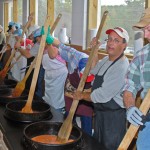 It takes a lot of muscle to create 2500 gallons of Brunswick Stew!